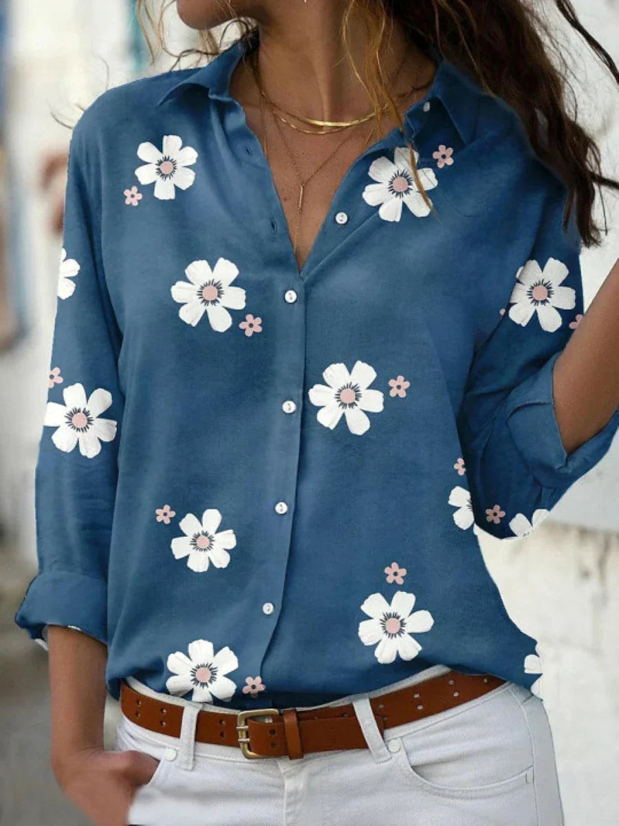 Koszula Damska | Koszula W Kwiaty-Women Blouse-Miloska