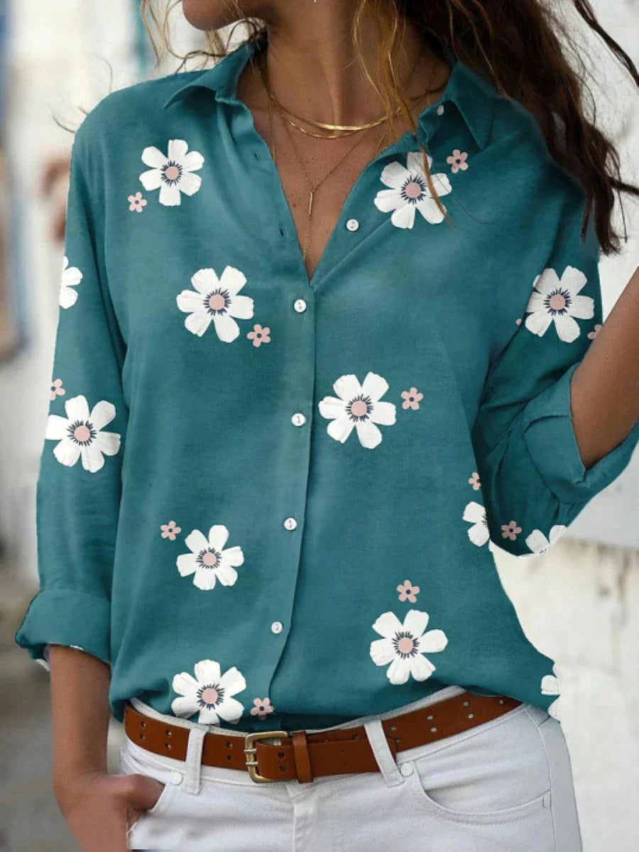 Koszula Damska | Koszula W Kwiaty-Women Blouse-Miloska