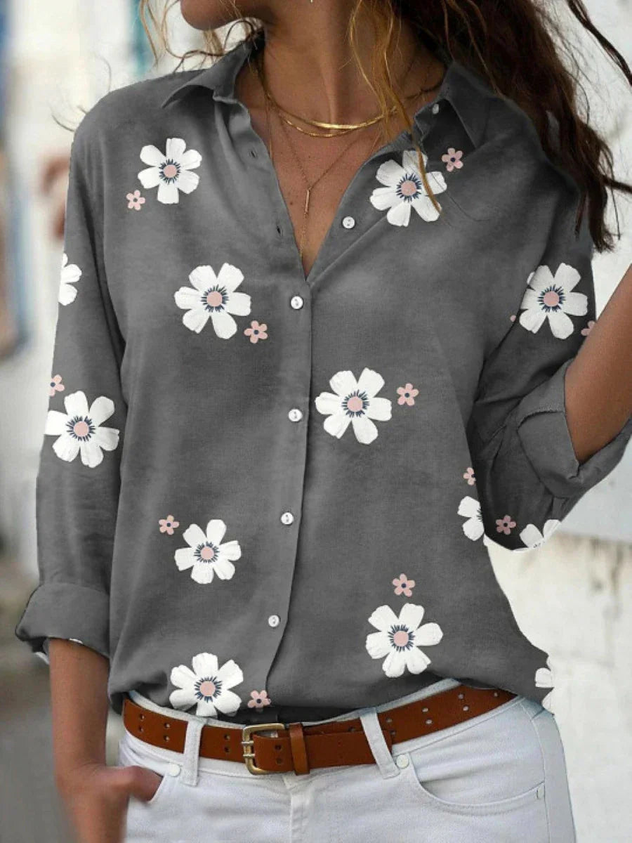 Koszula Damska | Koszula W Kwiaty-Women Blouse-Miloska