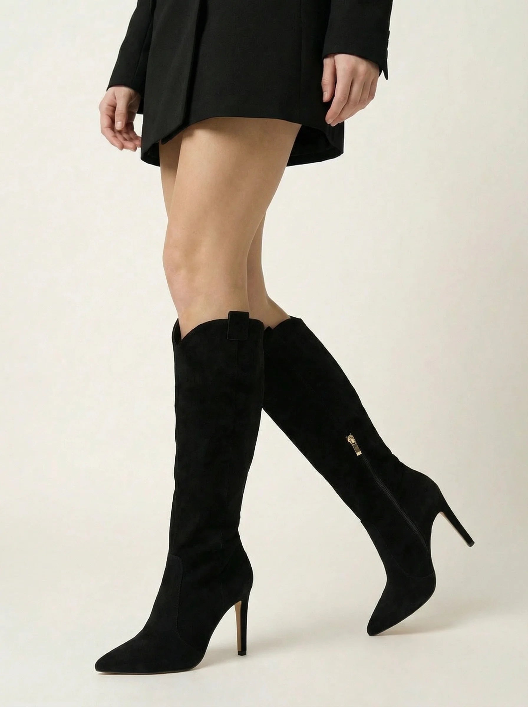 Kozaki Damskie Na Szpilce | Z Elegancyjną Linią-SKU_1765291679633_644-Miloska