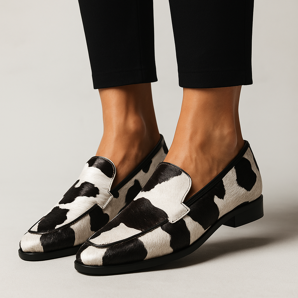 Mokasyny Na Platformie | Loafersy Damskie-Women Shoes-Miloska