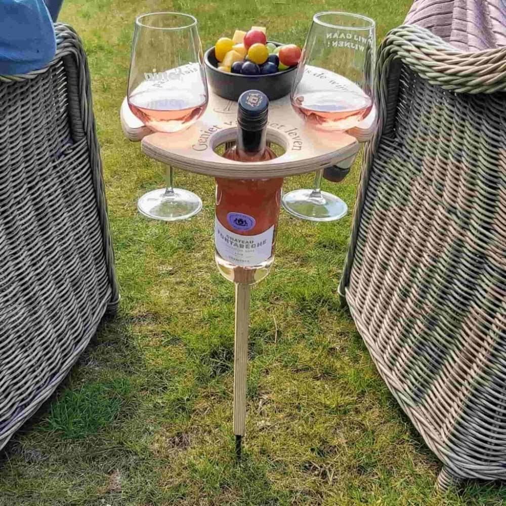 Uchwyt Na Wino | Składany Stolik-Picnic Table-Miloska
