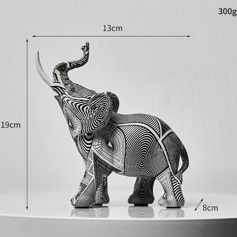 Figurka Dekoracyjna | Słoń Artystyczny Ozdoba-Figurine-Miloska