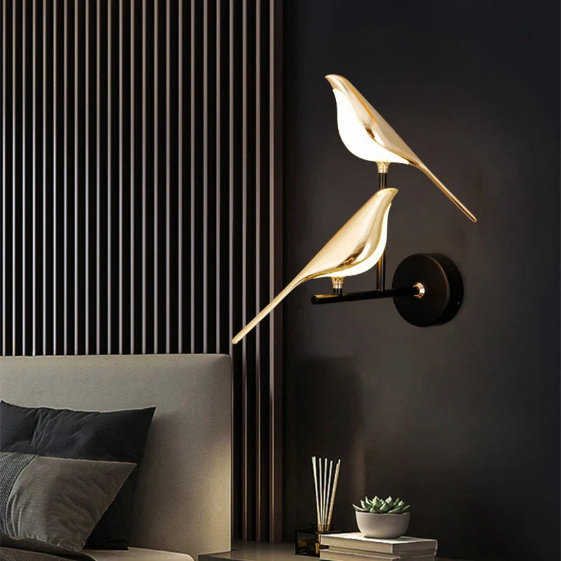 Lampa Ścienna Ptak | Kinkiet Na Ścianę-Wall Lamp-Miloska