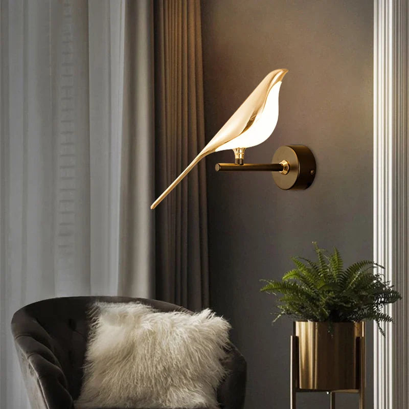 Lampa Ścienna Ptak | Kinkiet Na Ścianę-Wall Lamp-Miloska