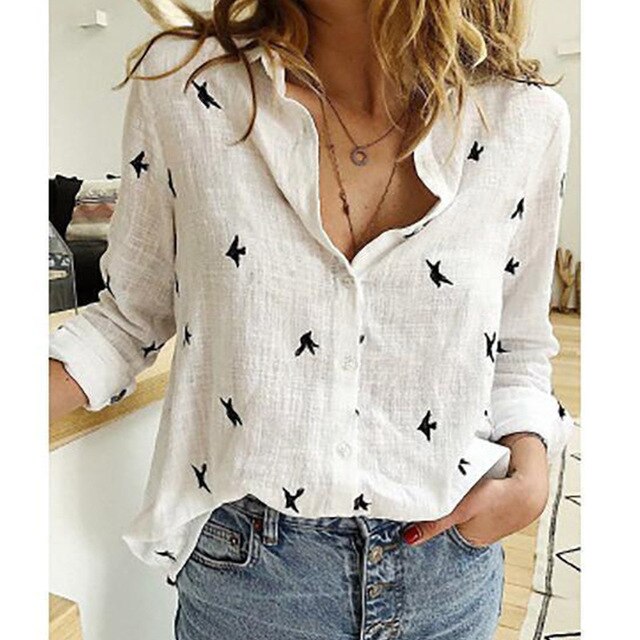 Bluzka Damska | Bluzka Z Długim Rękawem-Women Blouse-Miloska