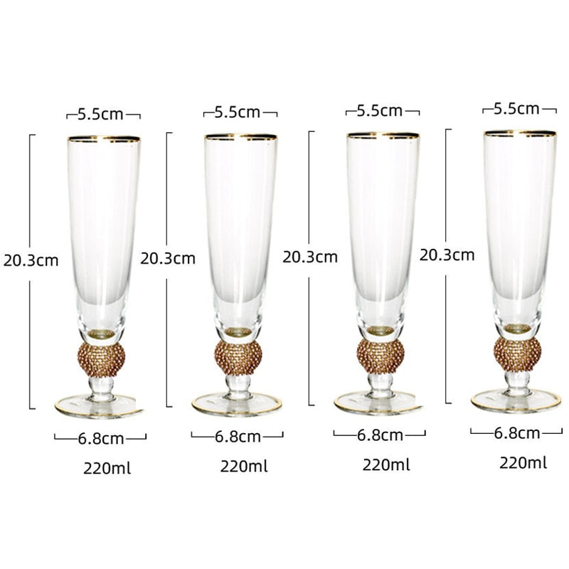 Kieliszki Do Szampana | Zestaw Kieliszków Do Szampana-Champagne Glasses-Miloska