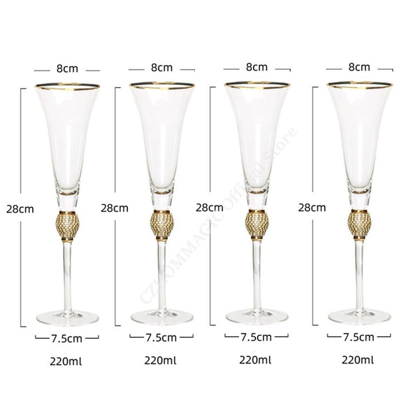Kieliszki Do Szampana | Zestaw Kieliszków Do Szampana-Champagne Glasses-Miloska