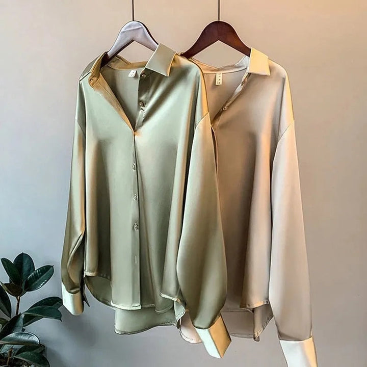Koszula Damska | Bluzka Z Kołnierzykiem-Women Blouse-Miloska