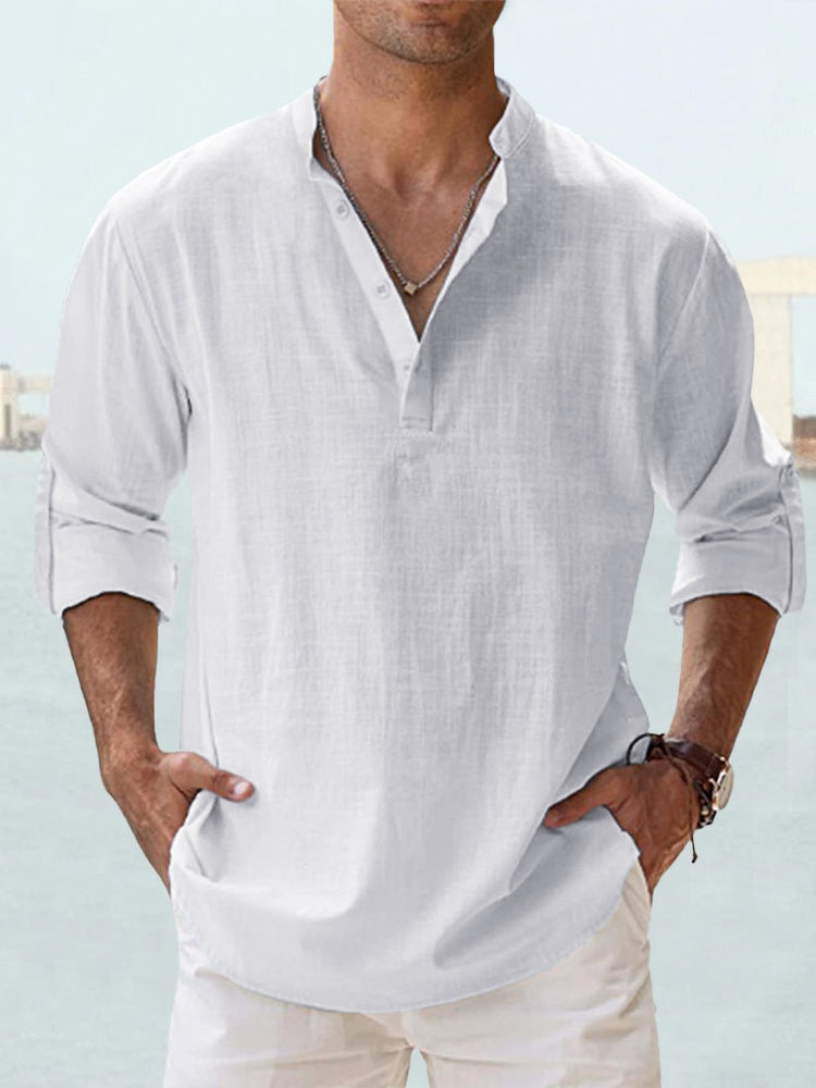 Koszula Męska Casual | Luźna Koszula Plażowa-Men Shirt-Miloska