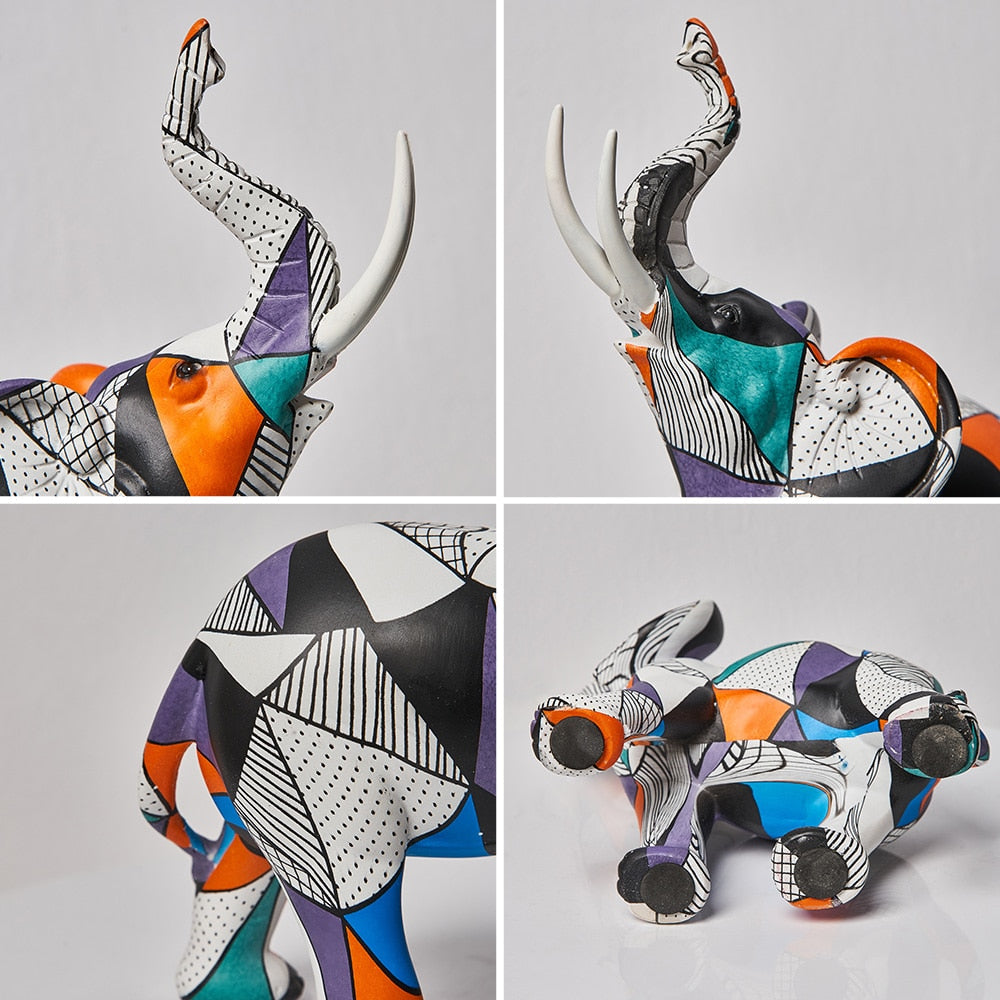 Figurka Dekoracyjna | Słoń Artystyczny Ozdoba-Figurine-Miloska