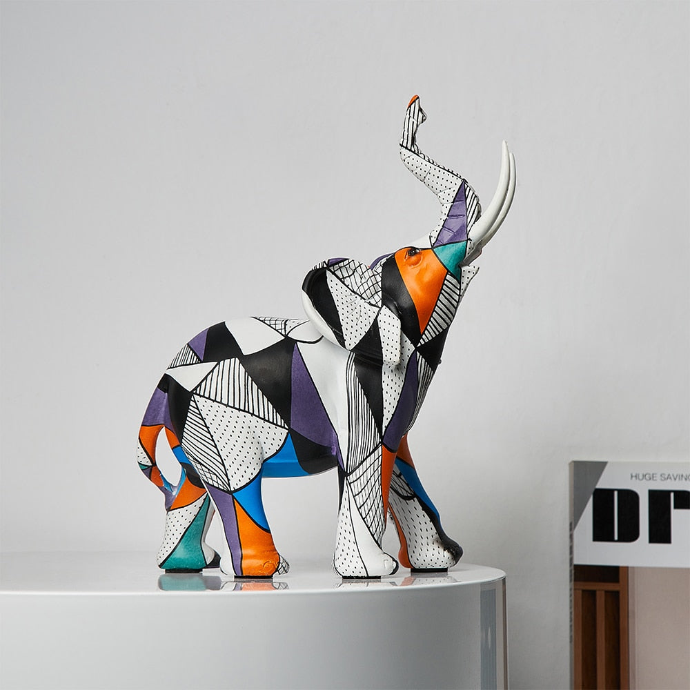 Figurka Dekoracyjna | Słoń Artystyczny Ozdoba-Figurine-Miloska
