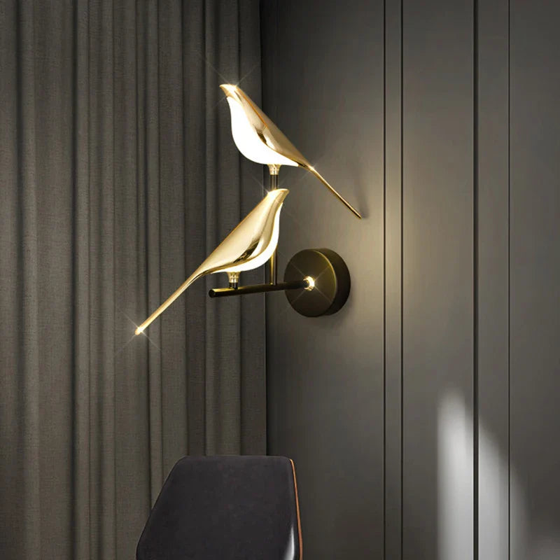 Lampa Ścienna Ptak | Kinkiet Na Ścianę-Wall Lamp-Miloska