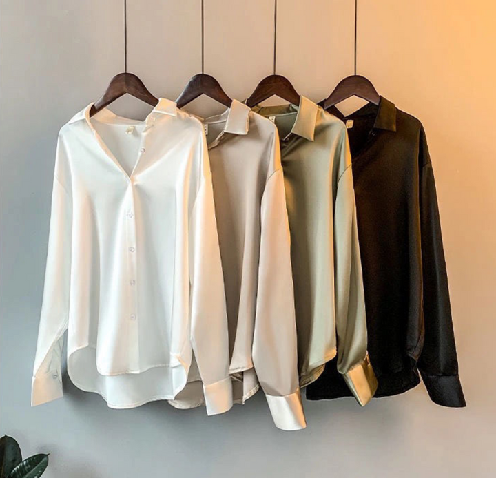 Koszula Damska | Bluzka Z Kołnierzykiem-Women Blouse-Miloska