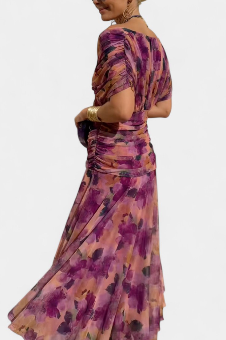 Sukienka Maxi | Sukienka Z Odkrytymi Ramionami-Women Dress-Miloska