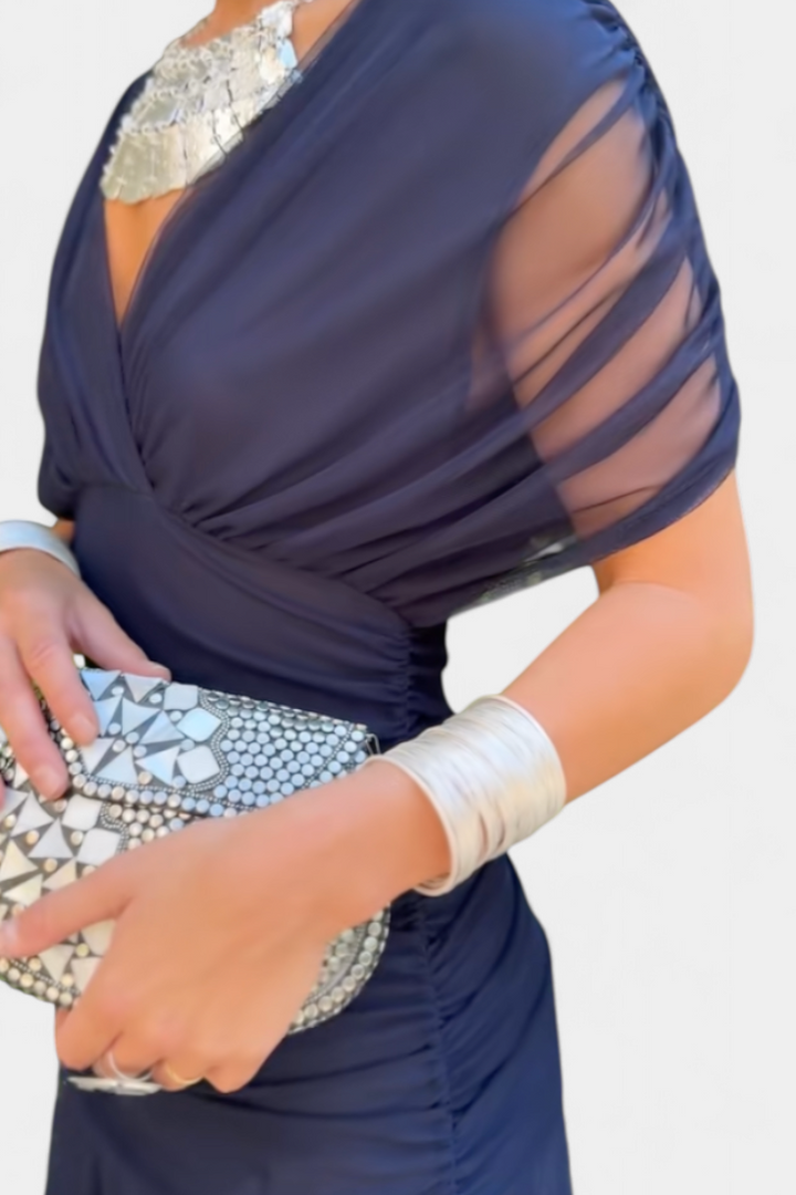 Sukienka Maxi | Sukienka Z Odkrytymi Ramionami-Women Dress-Miloska