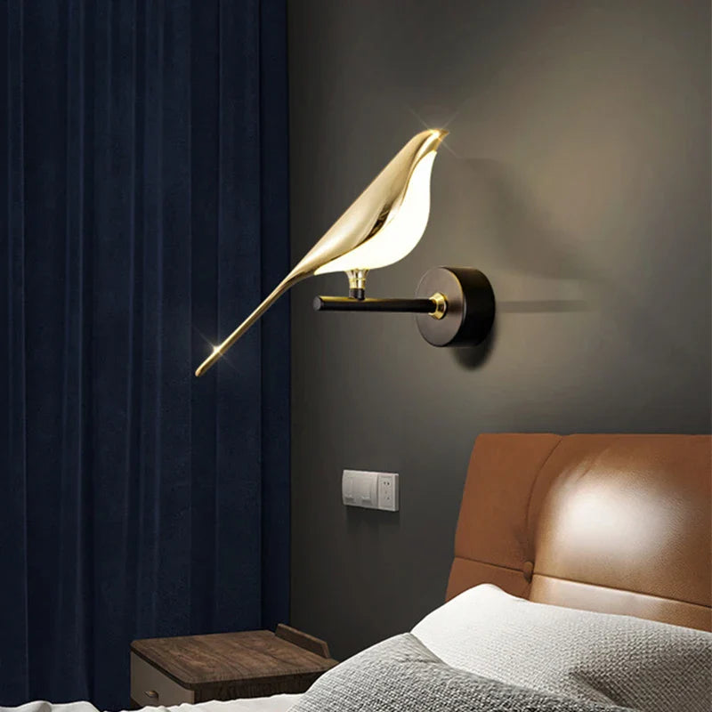 Lampa Ścienna Ptak | Kinkiet Na Ścianę-Wall Lamp-Miloska