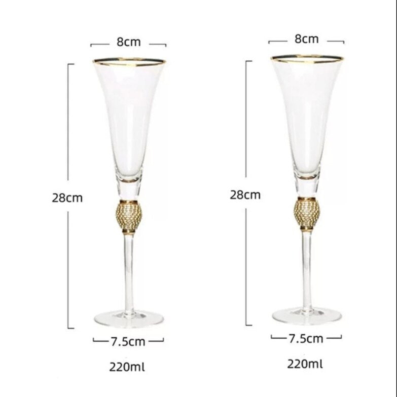 Kieliszki Do Szampana | Zestaw Kieliszków Do Szampana-Champagne Glasses-Miloska