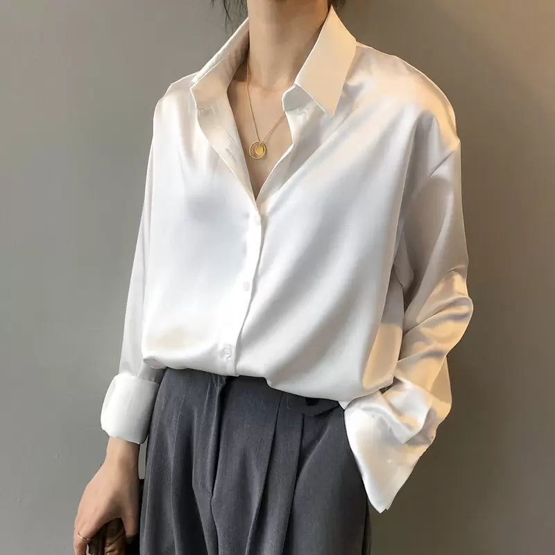 Koszula Damska | Bluzka Z Kołnierzykiem-Women Blouse-Miloska