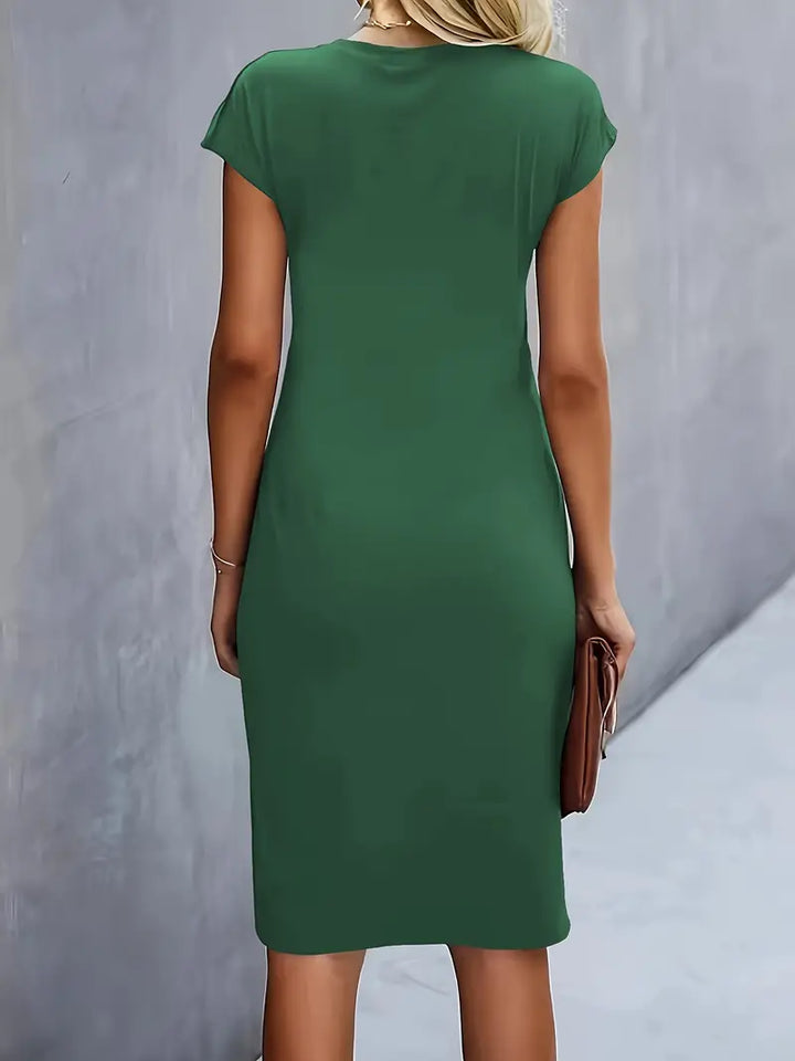 Sukienka Midi Bodycon | Sukienka Do Biura-Women Dress-Miloska