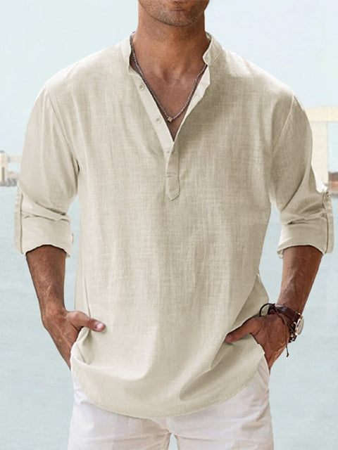 Koszula Męska Casual | Luźna Koszula Plażowa-Men Shirt-Miloska