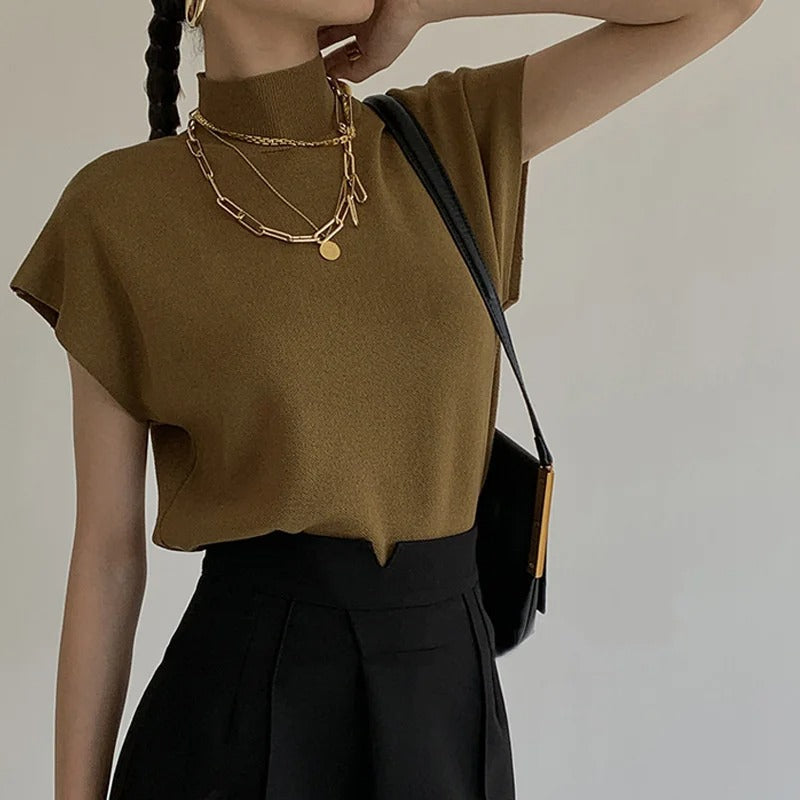Półgolf Damski | Elegancka Bluzka-Women Blouse-Miloska