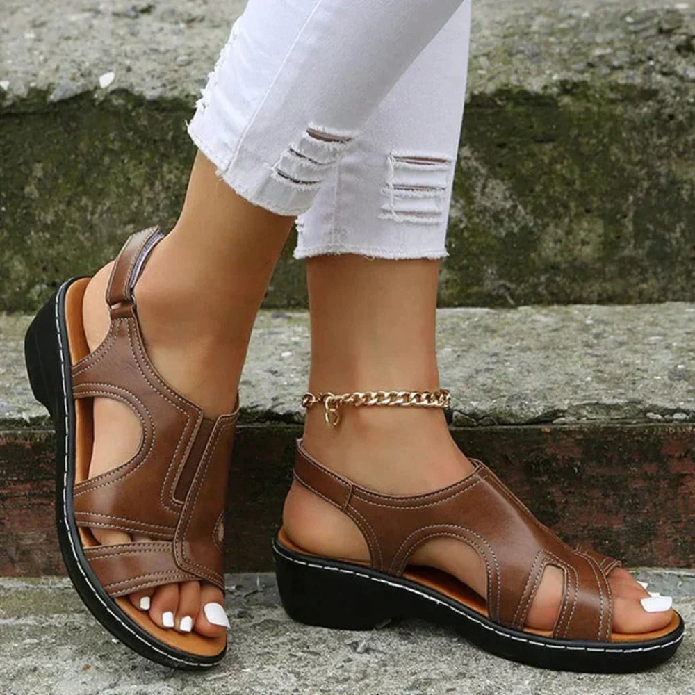 Sandały Damskie | Sandały Codzienne Na Obcasie-Women Sandals-Miloska