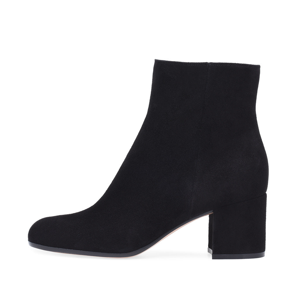 Damskie Botki Na Obcasie | Klasyczny Krój-Women Boots-Miloska