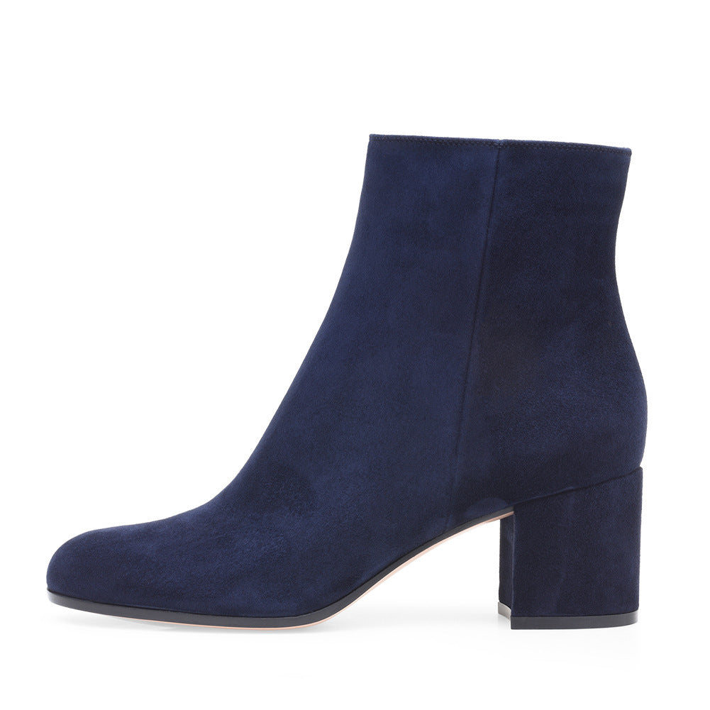Damskie Botki Na Obcasie | Klasyczny Krój-Women Boots-Miloska