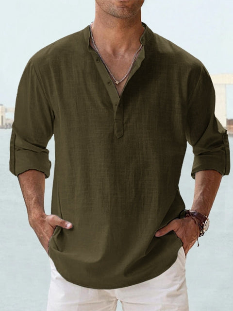 Koszula Męska Casual | Luźna Koszula Plażowa-Men Shirt-Miloska