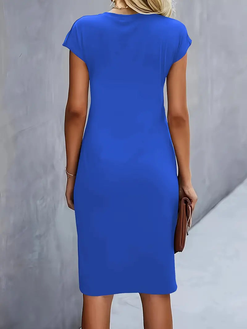 Sukienka Midi Bodycon | Sukienka Do Biura-Women Dress-Miloska