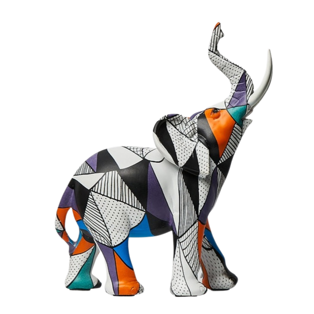 Figurka Dekoracyjna | Słoń Artystyczny Ozdoba-Figurine-Miloska