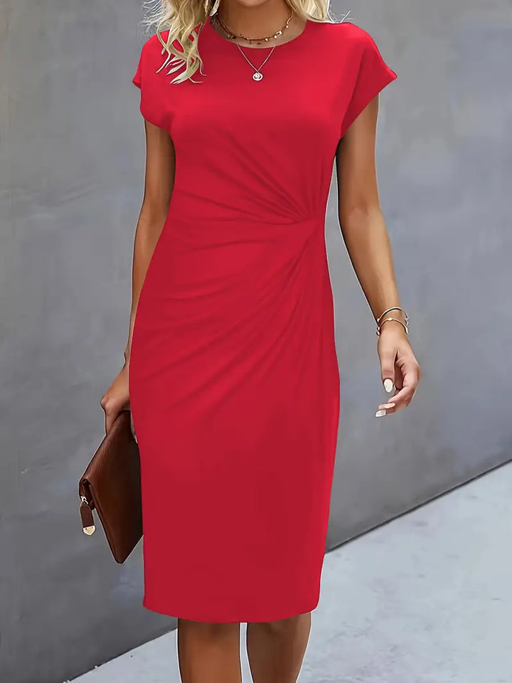 Sukienka Midi Bodycon | Sukienka Do Biura-Women Dress-Miloska
