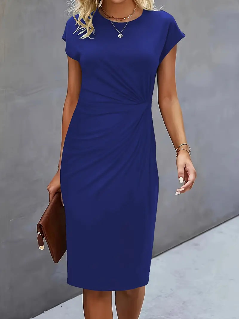 Sukienka Midi Bodycon | Sukienka Do Biura-Women Dress-Miloska