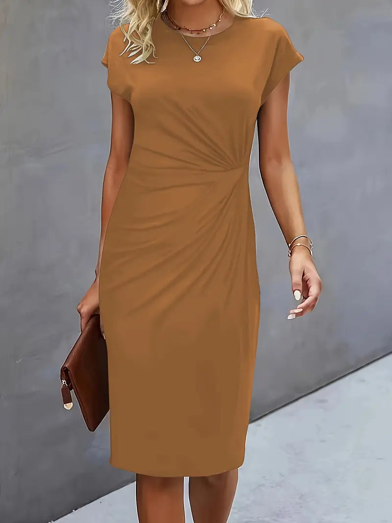 Sukienka Midi Bodycon | Sukienka Do Biura-Women Dress-Miloska