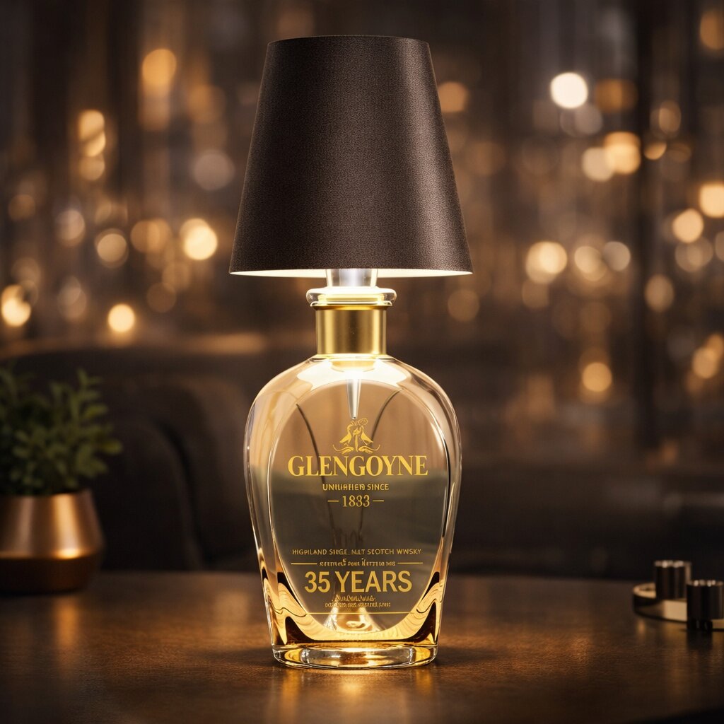 Kreatywny Prezent Dla Chłopaka | Lampa Z Butelki-Table Lamp-Miloska