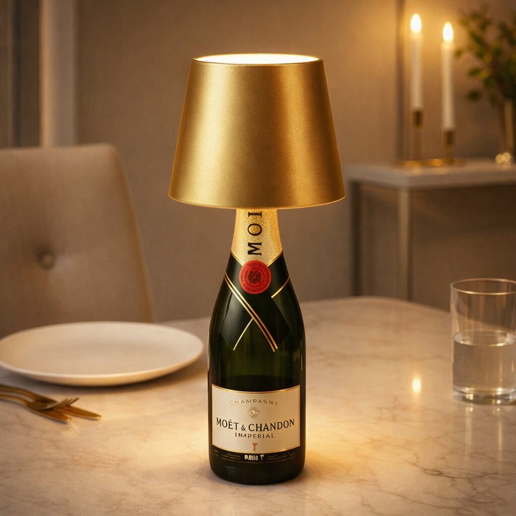 Kreatywny Prezent Dla Chłopaka | Lampa Z Butelki-Table Lamp-Miloska