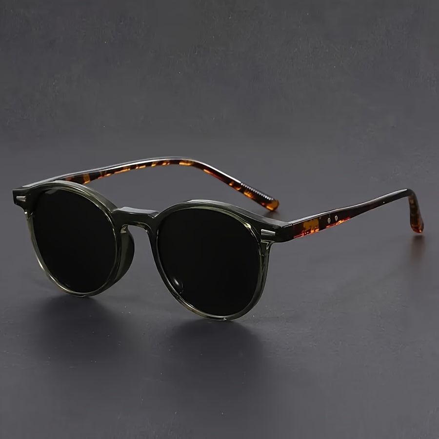 Męskie Okulary Przeciwsłoneczne | Okrągłe Oprawki | Casual | Lato