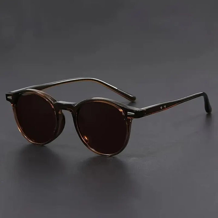 Męskie Okulary Przeciwsłoneczne | Okrągłe Oprawki | Casual | Lato