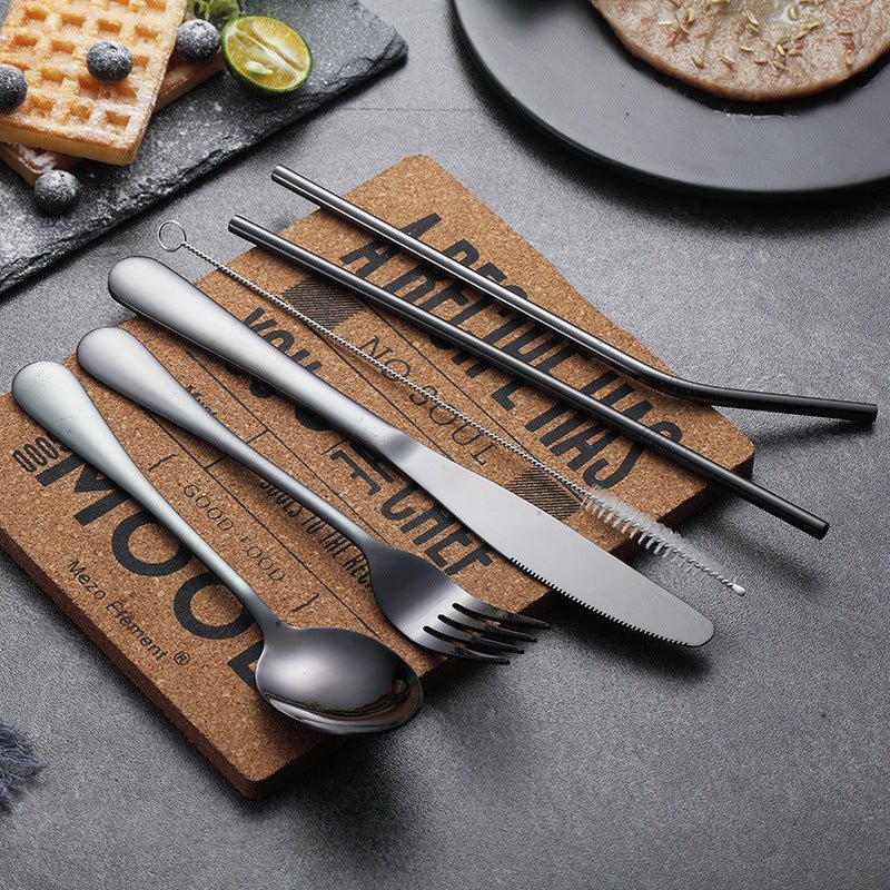 Sztućce Turystyczne | Zestaw Sztućców W Etui-Flatware-Miloska