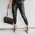 Bojówki Woskowane | Dresy Slim Fit-Women Joggers-Miloska