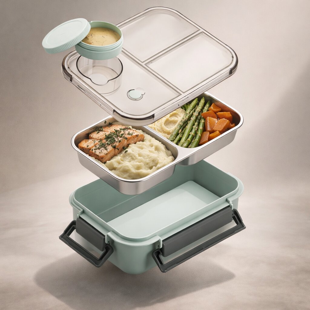 Śniadaniówka Z Przegródkami | Bento Box-Lunch Box-Miloska