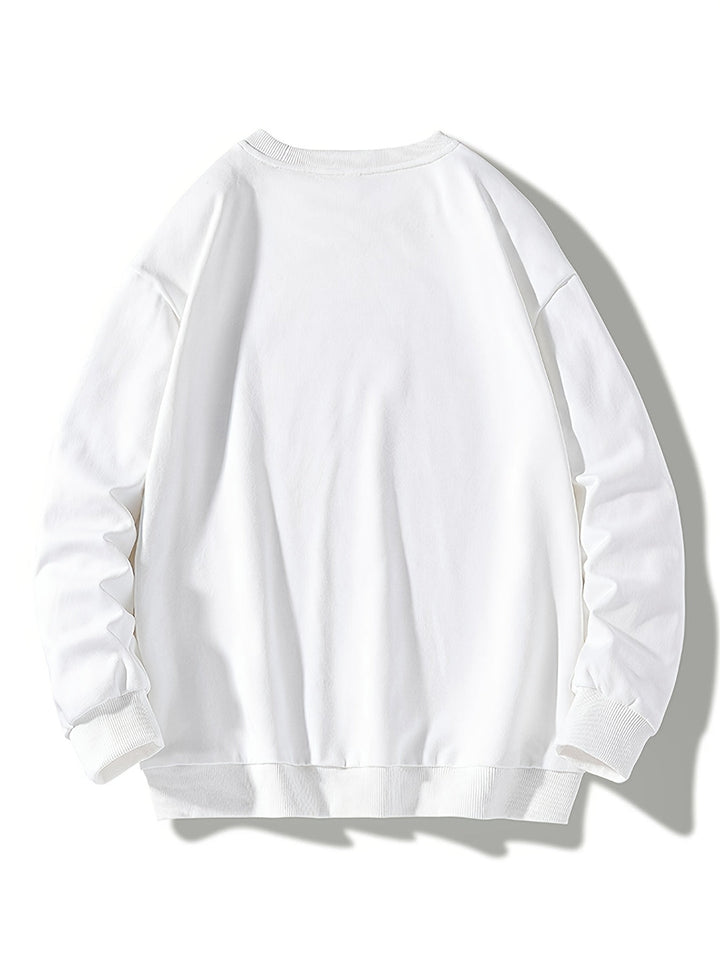 Męskie Bluza Dresowa Okrągły Kołnierz - Klasyczny Casual