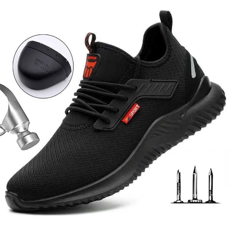 Męskie Buty Robocze ze Stalową Noskiem - Wygodne Sneakersy