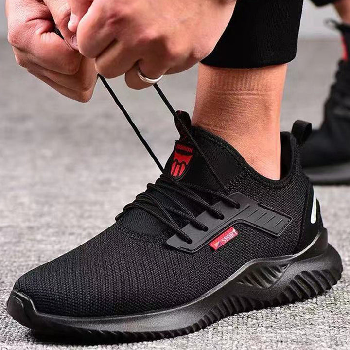 Męskie Buty Robocze ze Stalową Noskiem - Wygodne Sneakersy