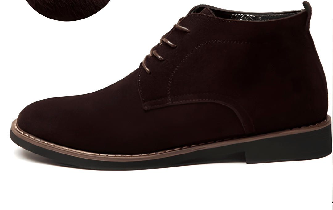 Męskie Buty Skórzane Eleganckie - Klasyczny Styl na Każdy Dzień - Brązowy