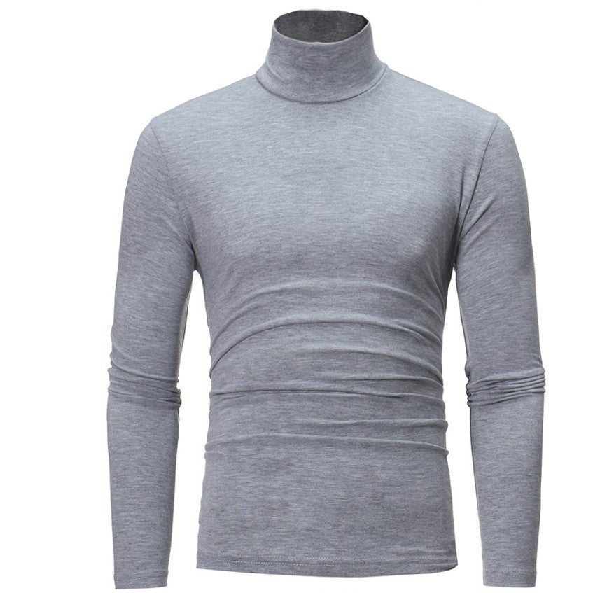 Męskie Golfowe Coltruie z Długimi Rękawami - Elegancka Klasyka - Szary