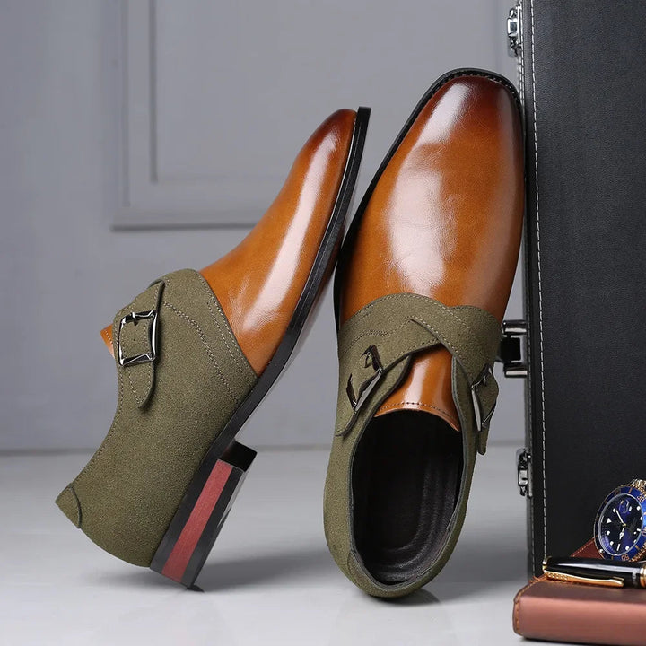 Męskie Instapperki Monk Strap - Oddychające & Wygodne - Zielony