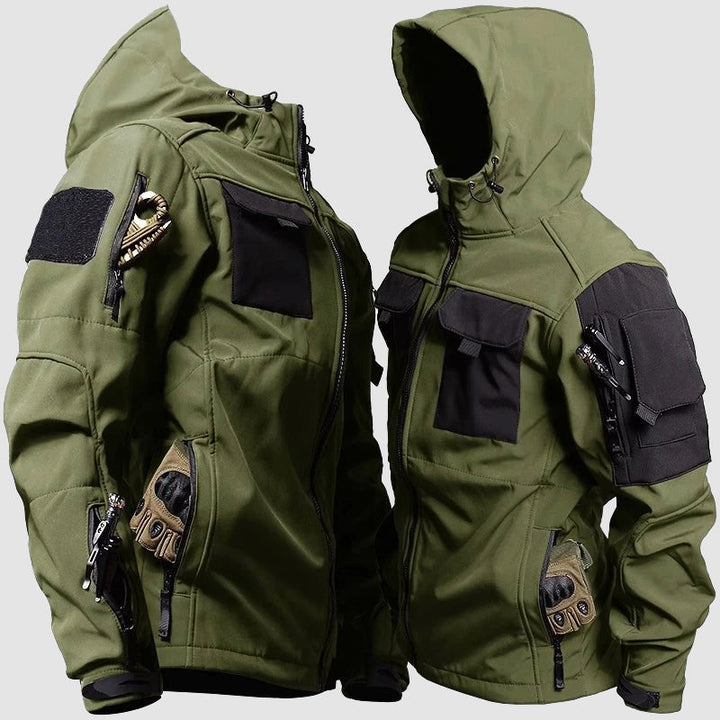 Męskie Kurtka Zimowa Tactical - Ciepła i Funkcjonalna - Zielony
