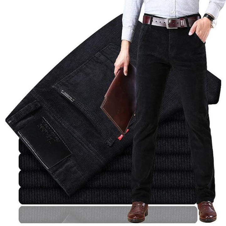 Męskie Spodnie Slim Fit Monaco - Eleganckie i Wygodne - Czarny